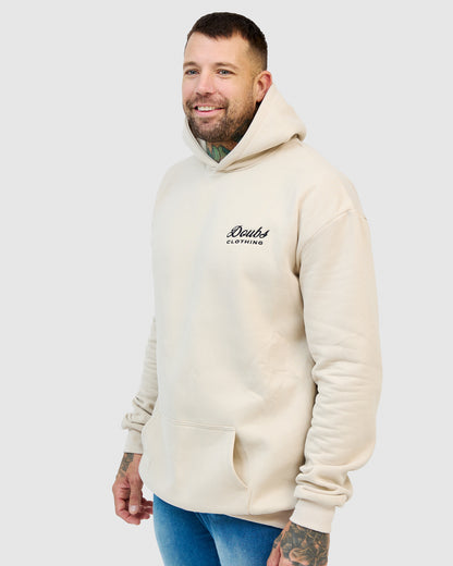 Davey Hoodie - Bone with Doubs logo