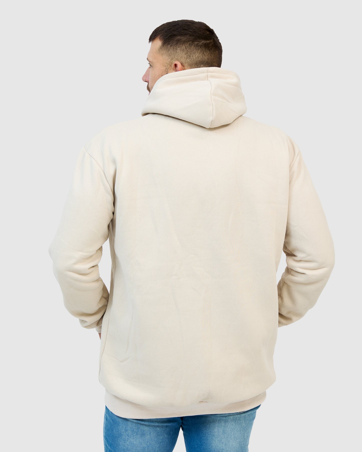 Davey Hoodie - Bone with Doubs logo