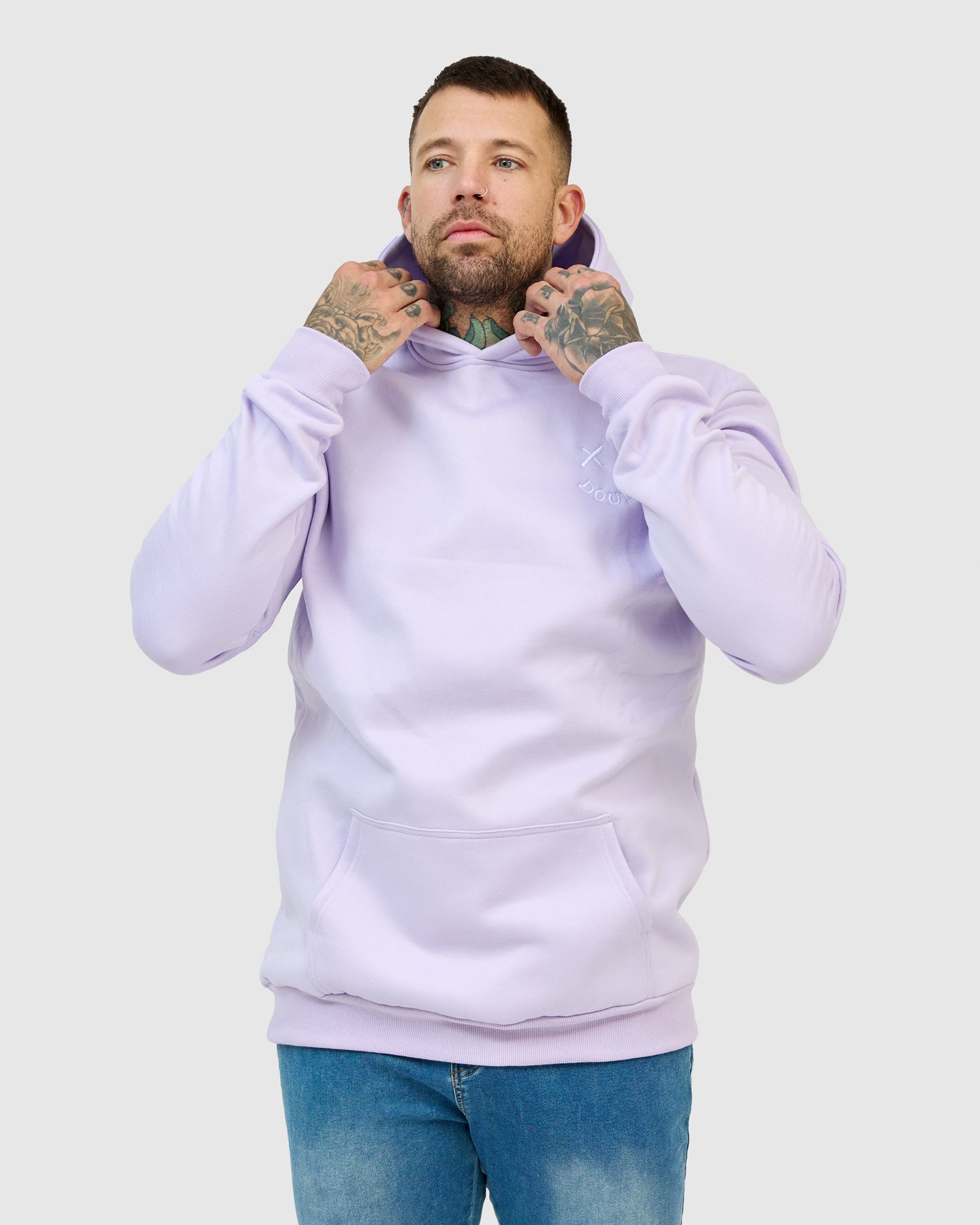 Davey Hoodie - Lilac purple with Smile Logo -