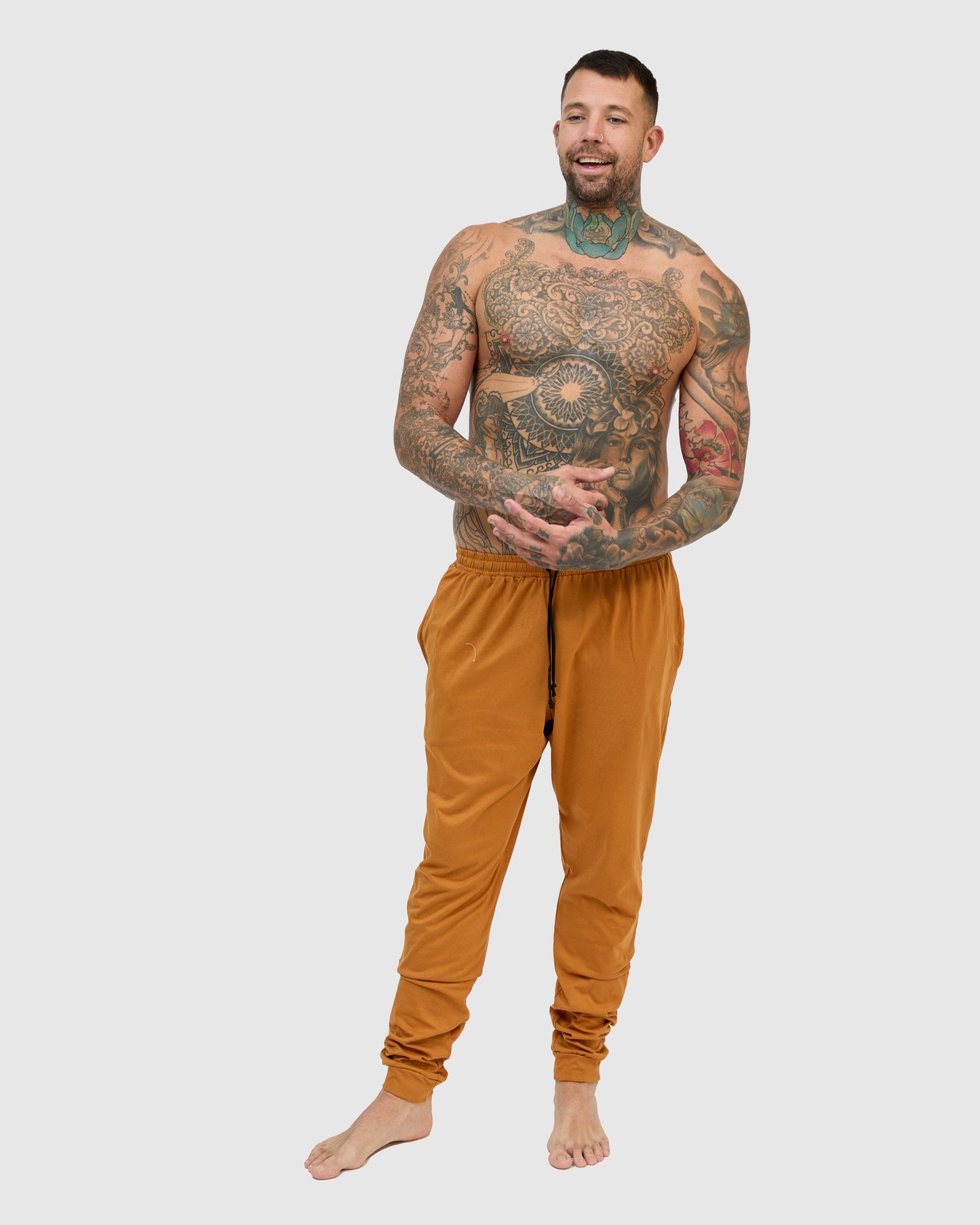 Loungewear Lounge Pants - Mustard Brown