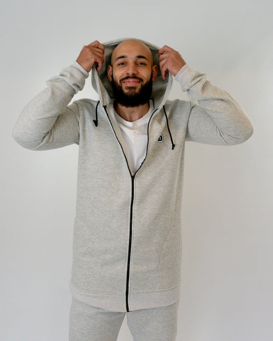 Flynn Zip Hoodie - Grey