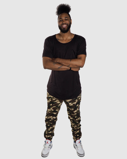 Cargo Joggers- Green Khaki Camo