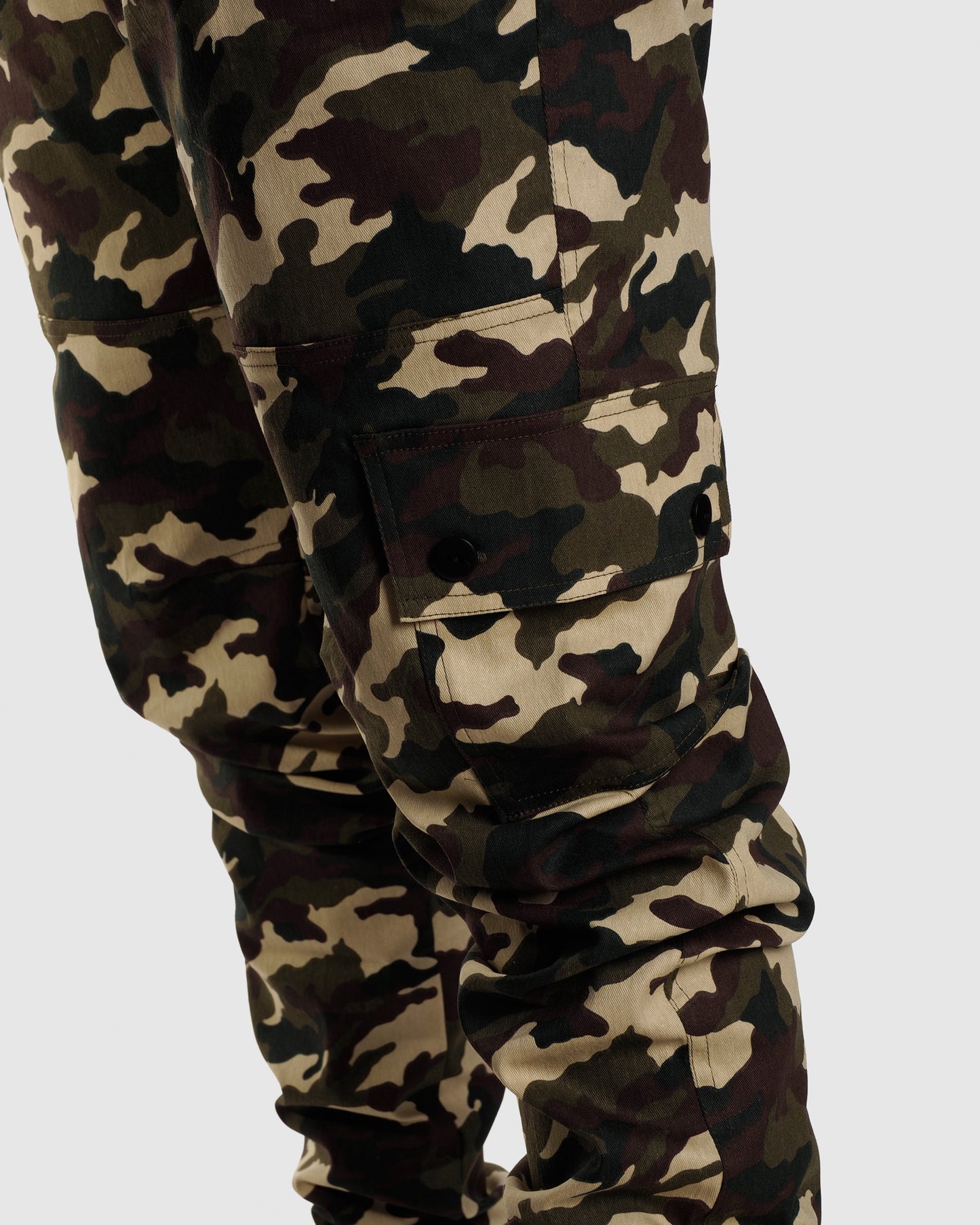 Cargo Joggers- Green Khaki Camo