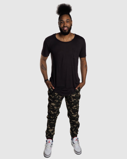 Camo Joggers- Army Green