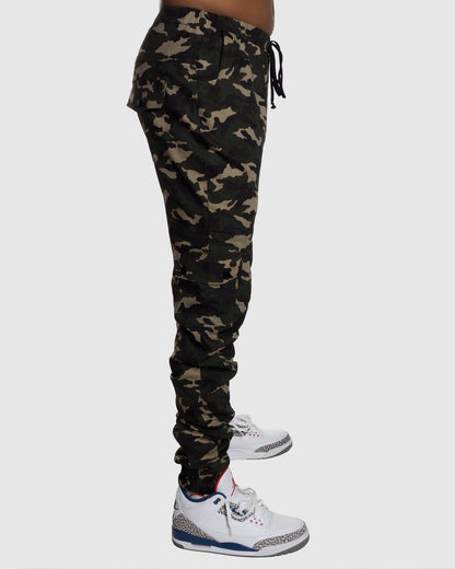 Camo Joggers- Army Green