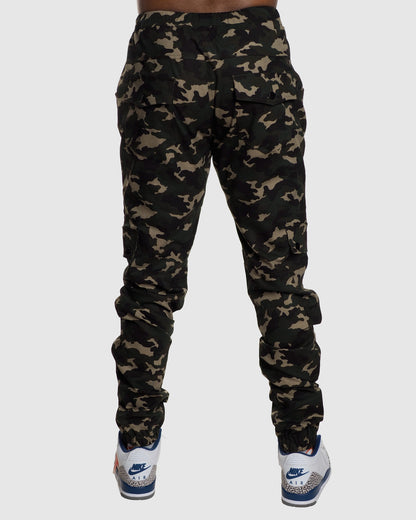 Camo Joggers- Army Green