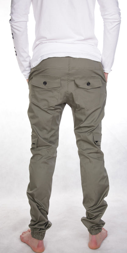 Streety Cargo Cuffs - Olive Green