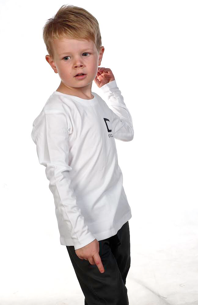 Kids Long Sleeve Tee - White