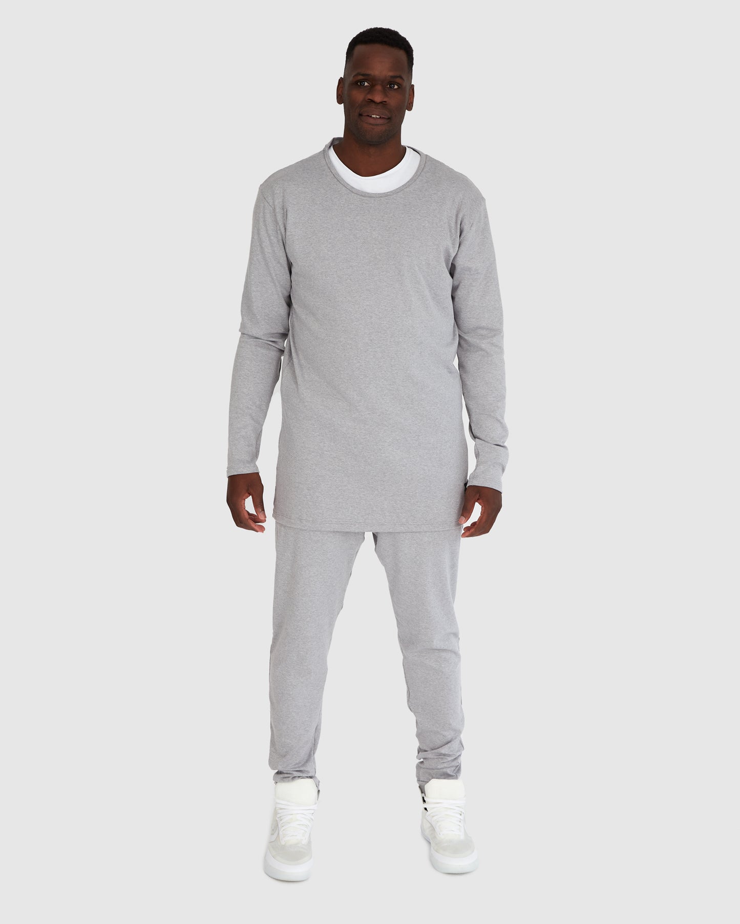 Loungewear Top - Bamboo Grey