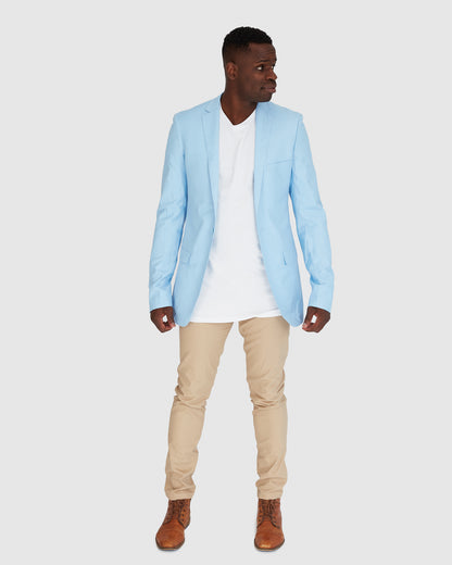 Zimmer Suit Jacket - Sky Blue Blazer