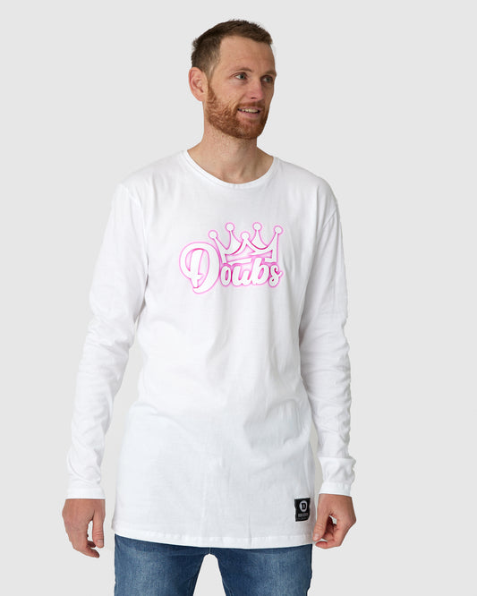 Neon King Long Sleeve - white