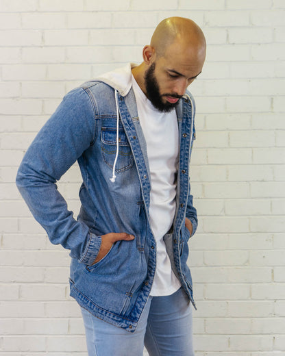 Denim Hoodie Jacket