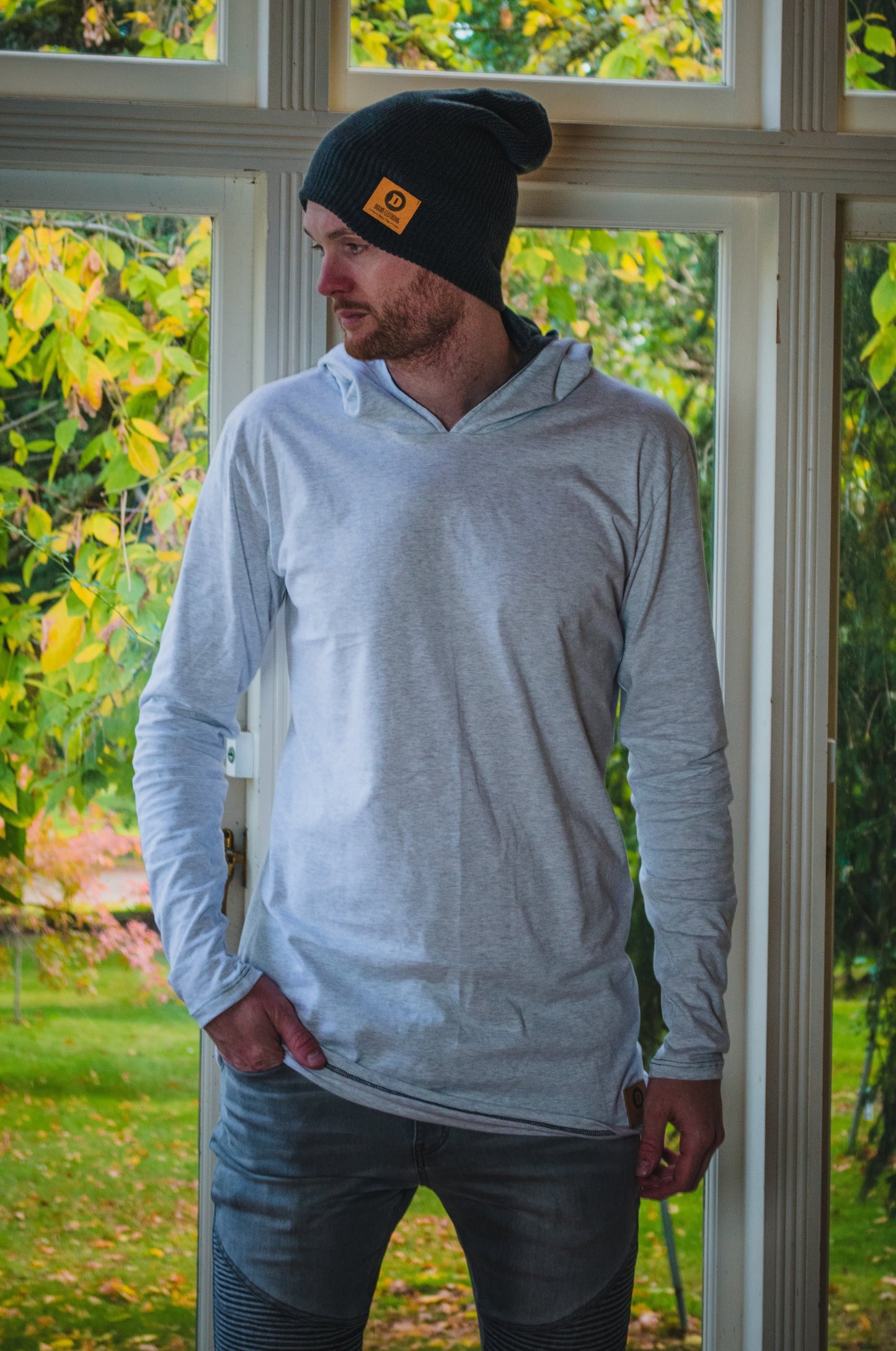 Kevy Hoodie - White Marle