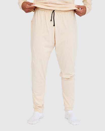 Loungewear Lounge Set - Beige Top and Pants