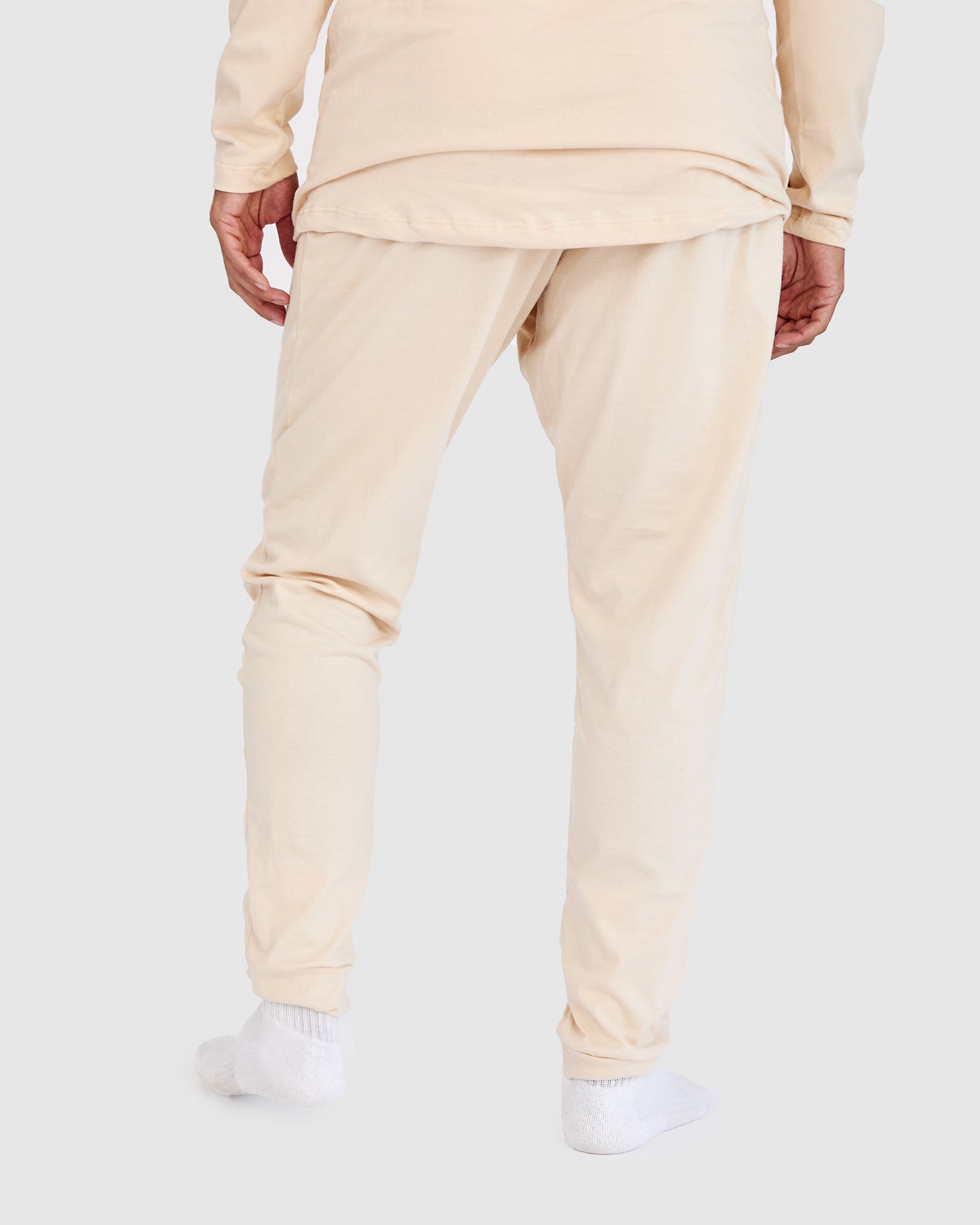 Loungewear Lounge Set - Beige Top and Pants