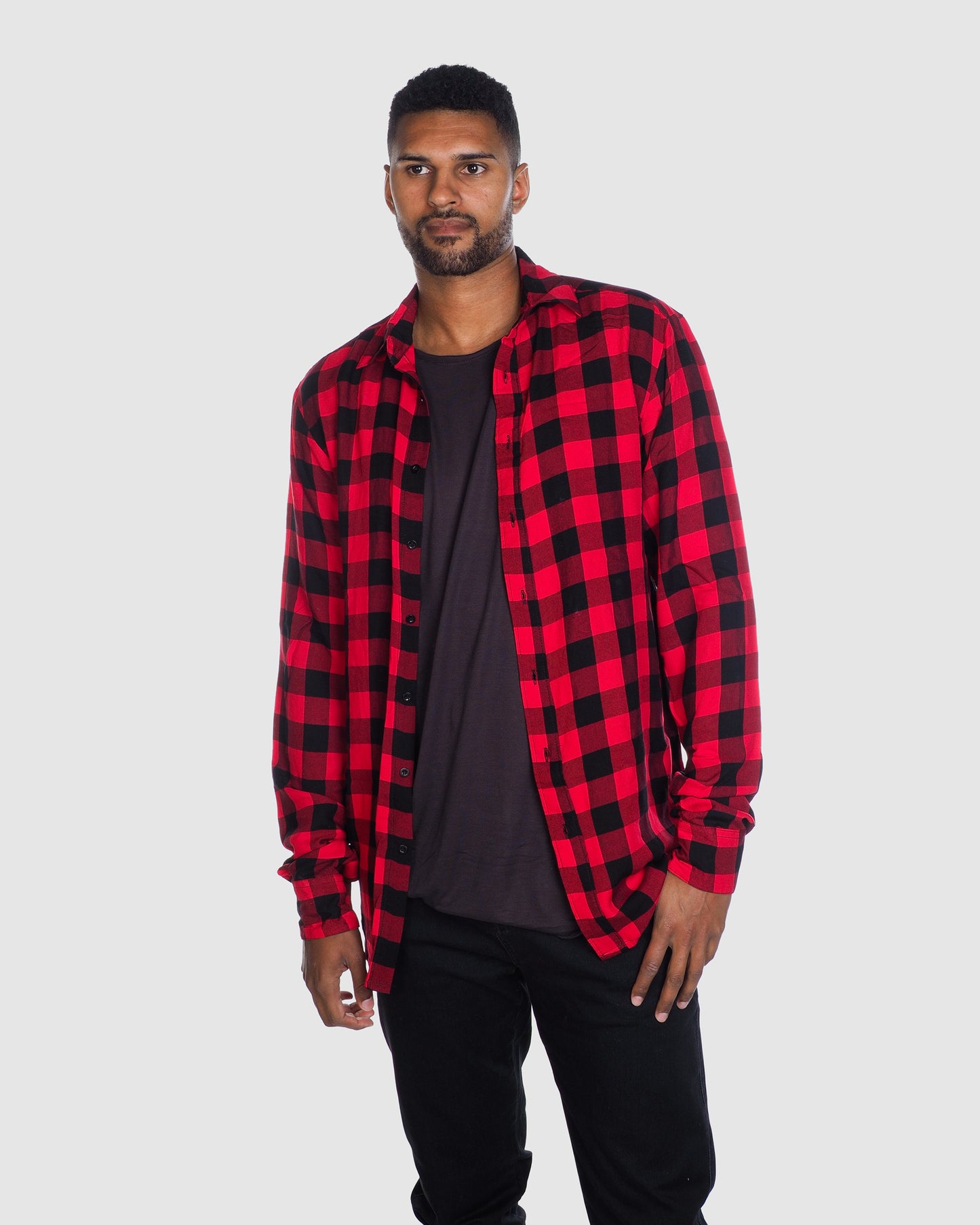 Check Shirt- Red/Black Check