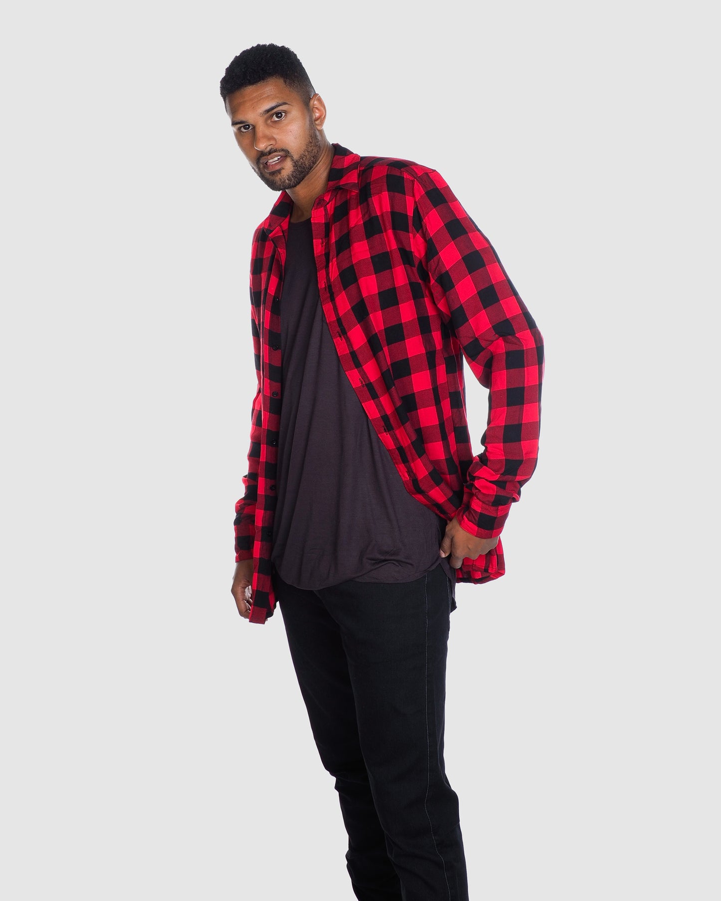 Check Shirt- Red/Black Check