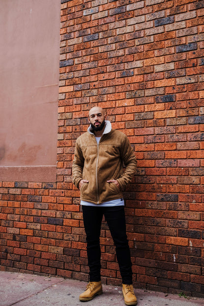 Jai Suede Jacket - Camel